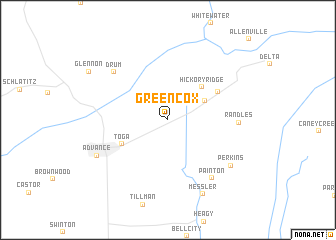 map of Green Cox
