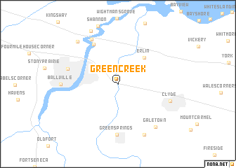map of Green Creek