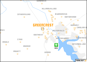 map of Greencrest