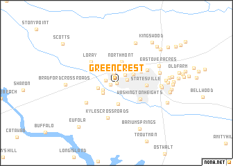 map of Greencrest