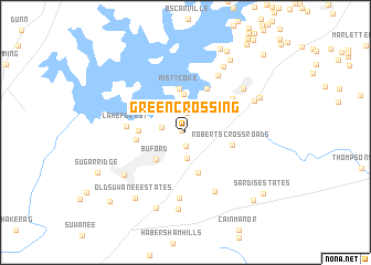 map of Green Crossing