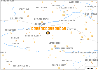 map of Green Cross Roads