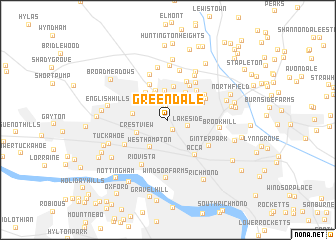 map of Greendale