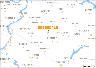 map of Greendale