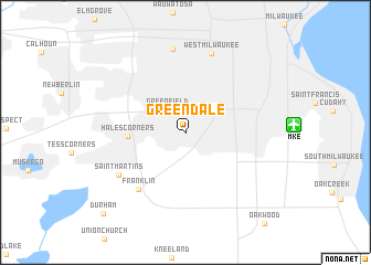 map of Greendale