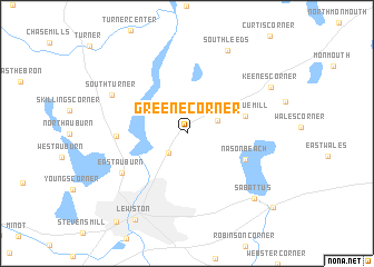 map of Greene Corner