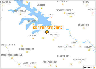 map of Greenes Corner