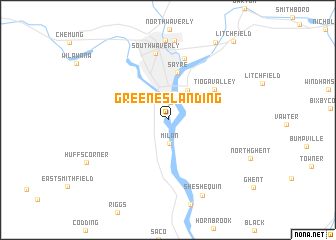 map of Greenes Landing