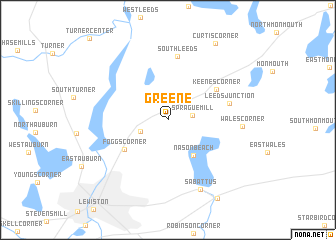 map of Greene