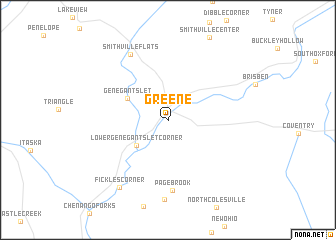 map of Greene