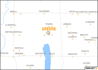 map of Greene