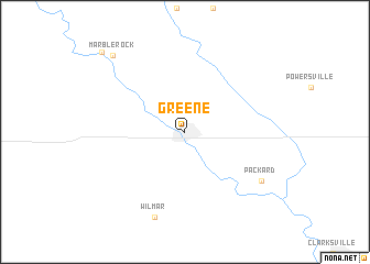 map of Greene