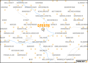 map of Greene