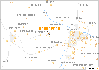 map of Green Farm