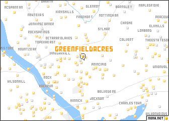 map of Greenfield Acres