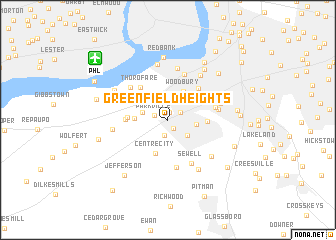 map of Greenfield Heights