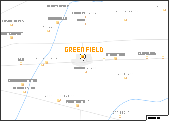 map of Greenfield