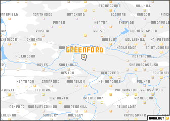 map of Greenford