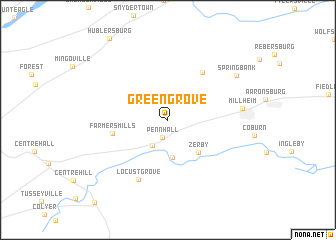 map of Green Grove