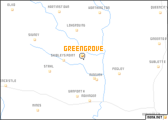 map of Green Grove