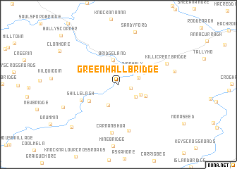 map of Greenhall Bridge