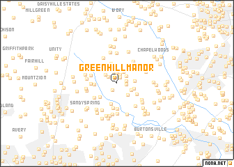map of Green Hill Manor