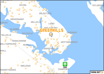 map of Green Hills