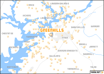 map of Green Hills