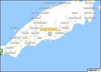 map of Green Hill