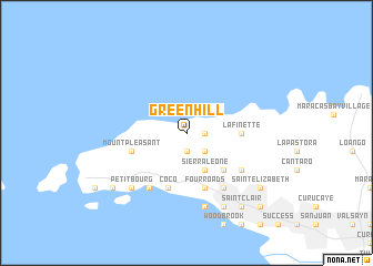 map of Green Hill