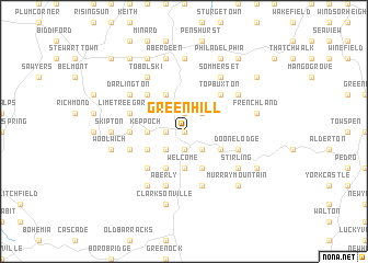 map of Green Hill