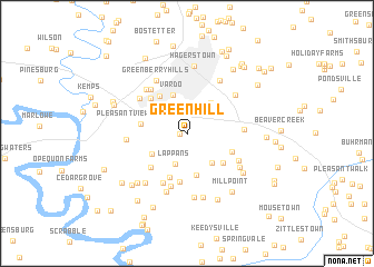 map of Green Hill