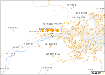 map of Green Hill