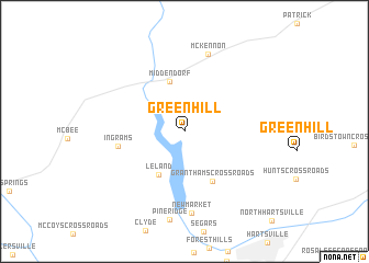 map of Green Hill