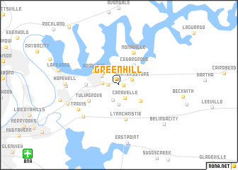 map of Green Hill