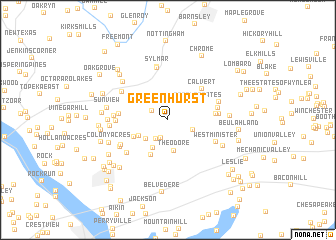 map of Greenhurst