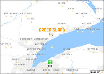map of Greenisland