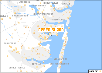 map of Green Island