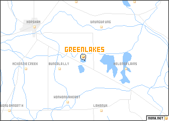 map of Green Lakes