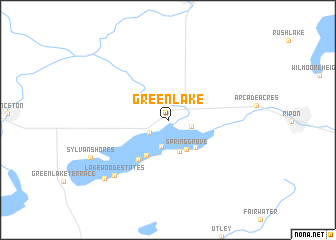 map of Green Lake