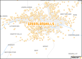 map of Greenland Hills