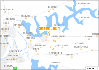 map of Greenlawn