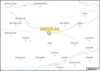 map of Greenlaw