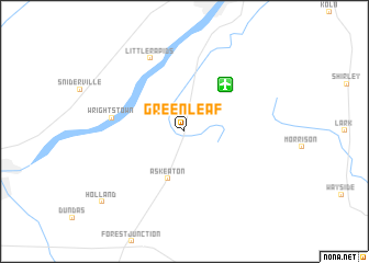 map of Greenleaf