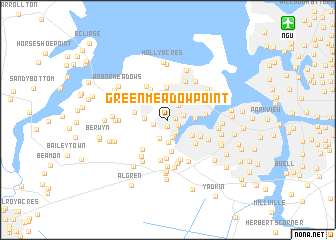 map of Green Meadow Point