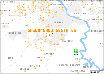 map of Green Meadows Estates