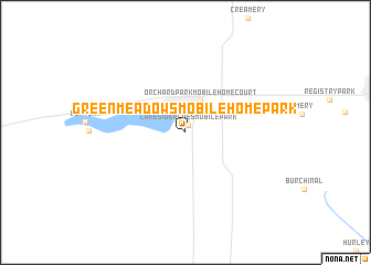 map of Green Meadows Mobile Home Park