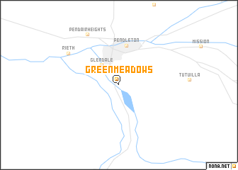 map of Green Meadows