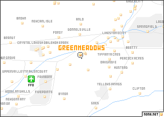 map of Green Meadows