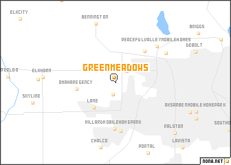 map of Green Meadows